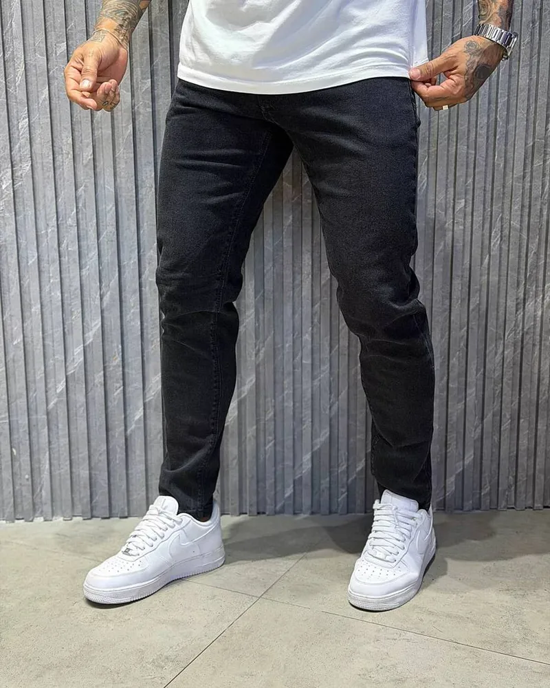 Calça Jayjones jeans preta slim