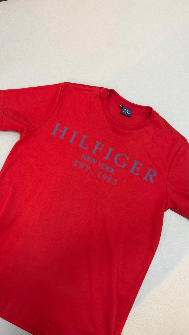 Camisa Tommy Hilfiger 5 - Vermelha HILFIGER New York Est. 1985 azul