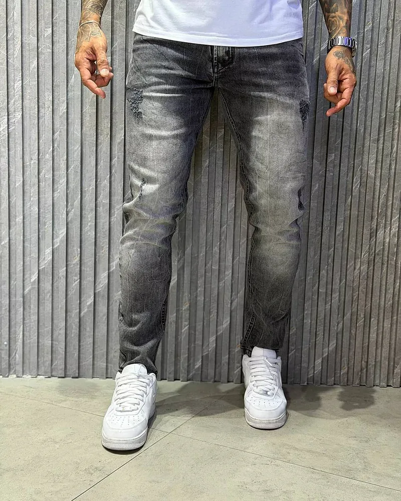 Calça Jeans Jay Jones 8839 Cinza Estonada