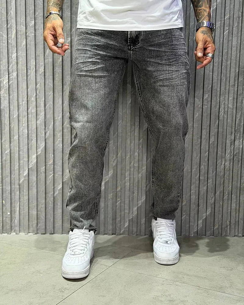 Calça Jeans Jay Jones 8833 Cinza Estonada