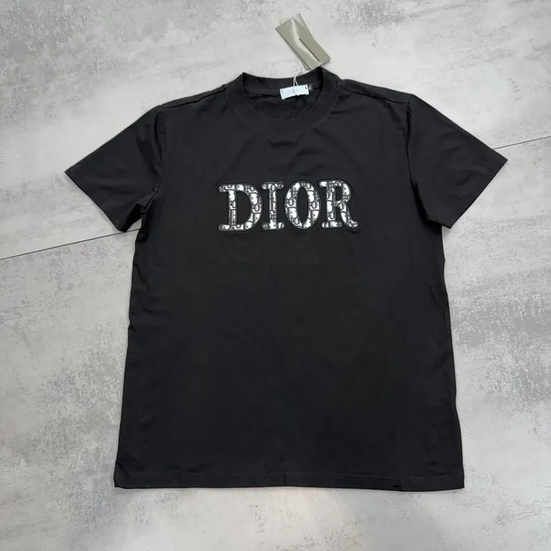 Camisa Dior Preta Logo Dior Monograma