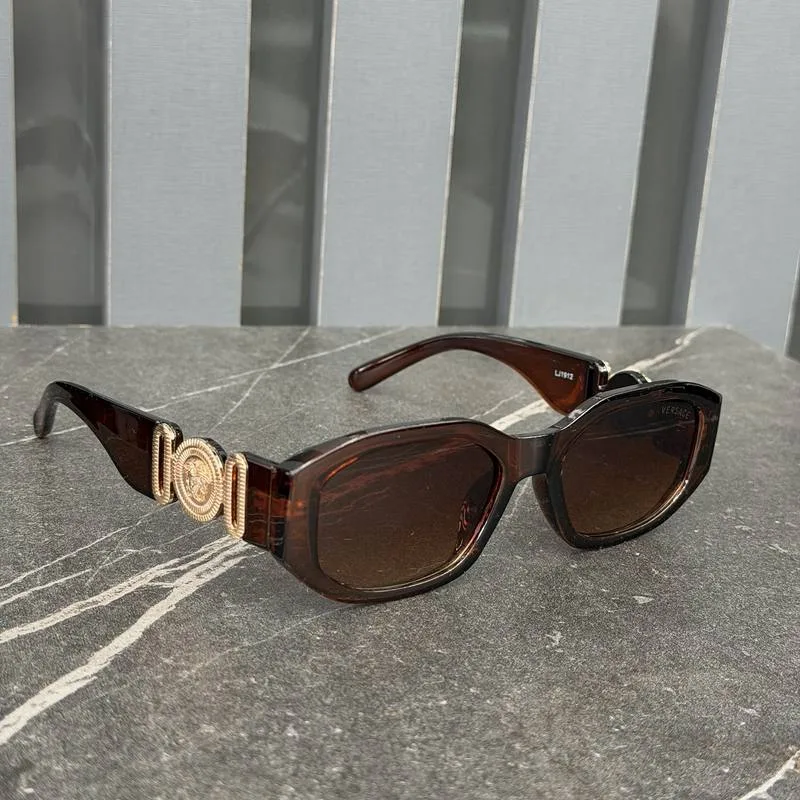 Óculos Versace Marrom/Dourado