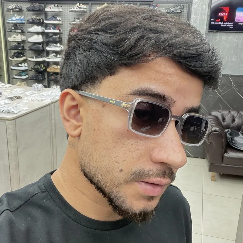 Óculos Cartier Transparente/Cinza/Dourado