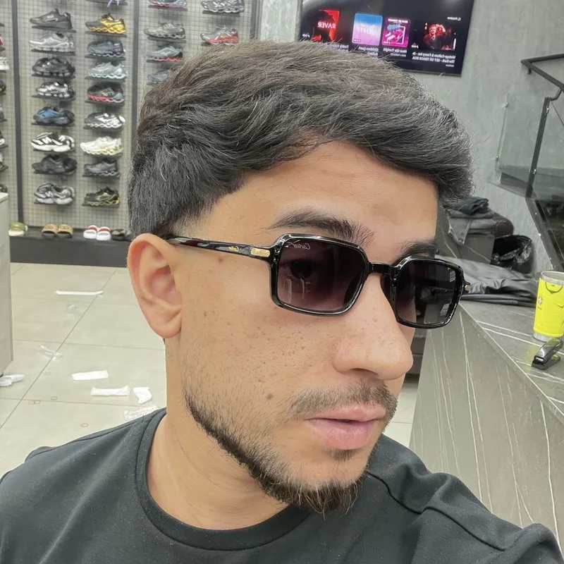 Óculos Cartier Preto/Dourado