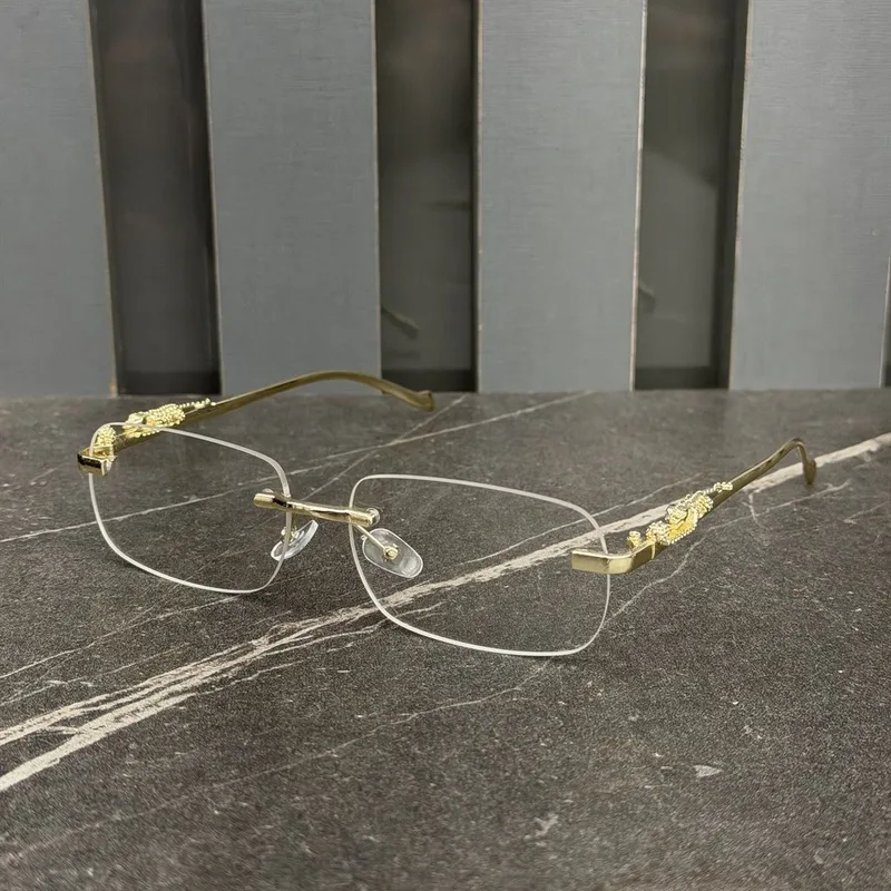 Óculos Cartier Descanso Transparente/Dourado