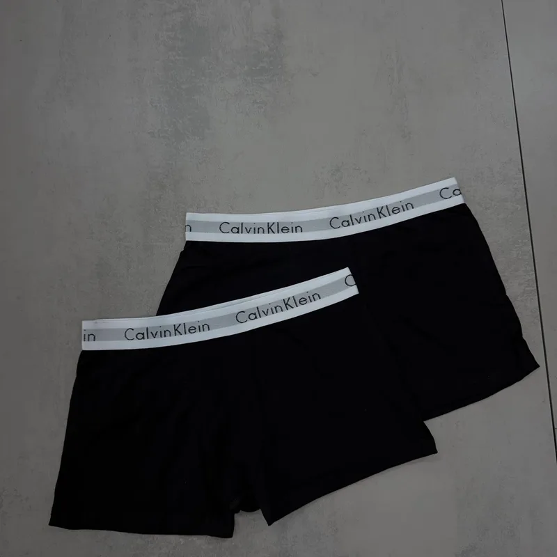 Cueca Boxer Calvin Klein Preta Cos Branco