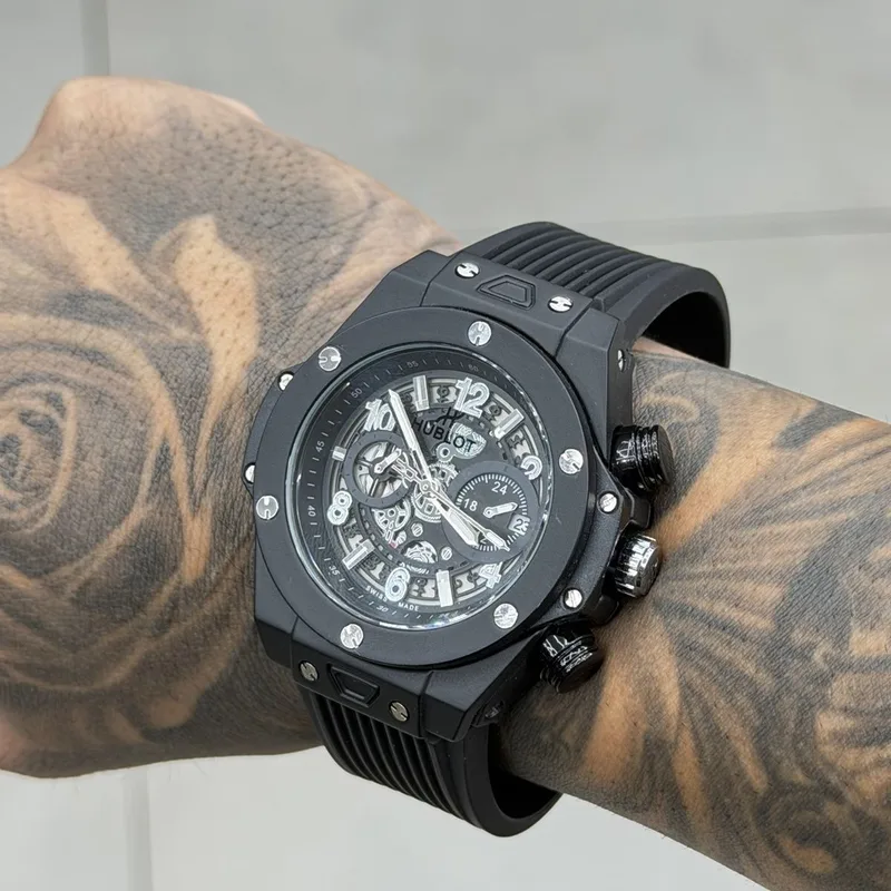 Relógio Hublot Preto/Prata