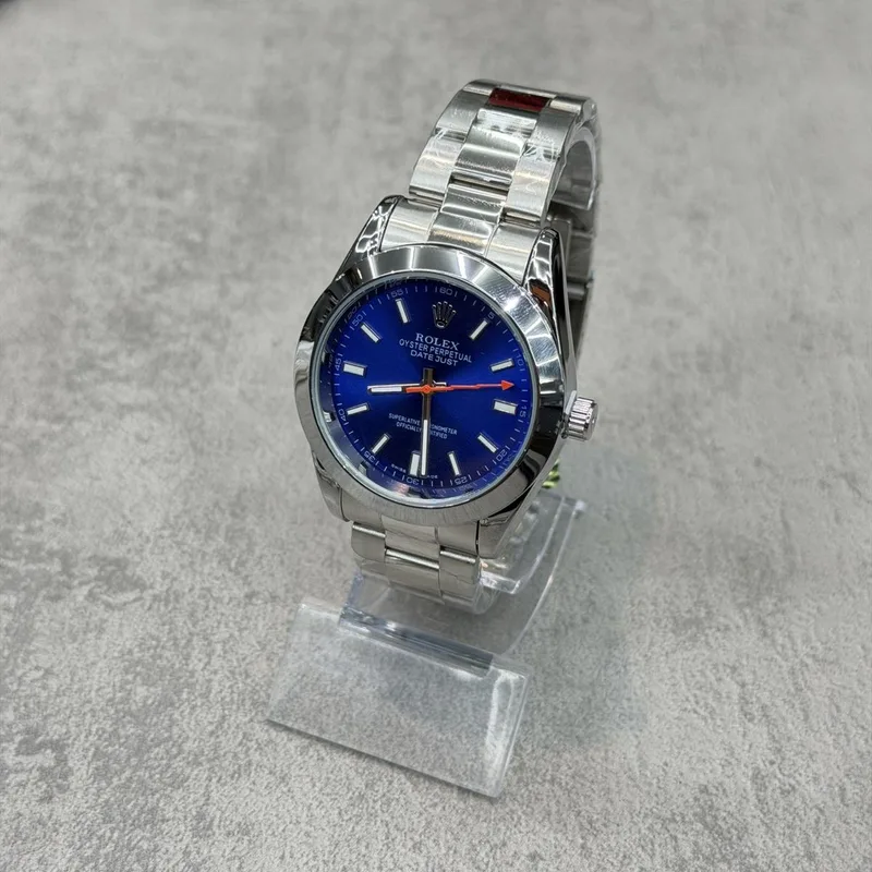 Relógio Rolex Oyster Perpetual Prata/Azul