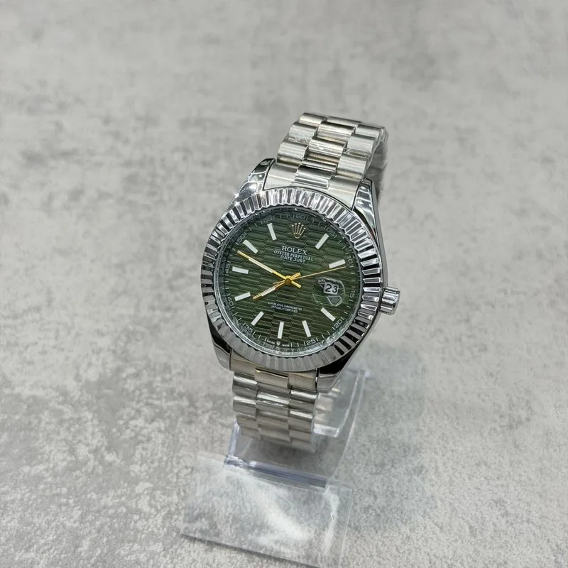 Relógio Rolex Datejust Prata/Verde