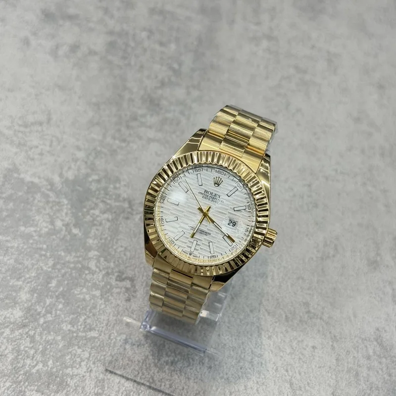 Relógio Rolex Datejust Dourado/Branco