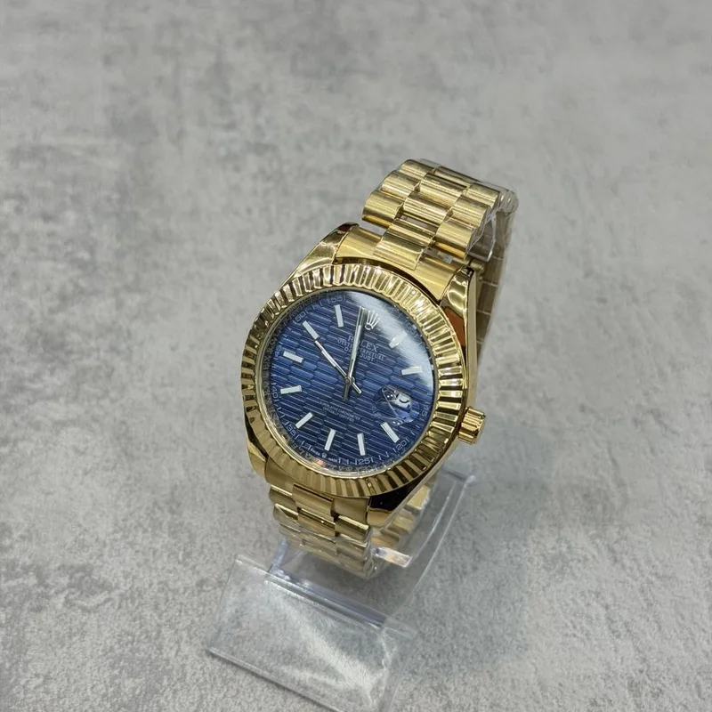 Relógio Rolex Datejust Dourado/Azul