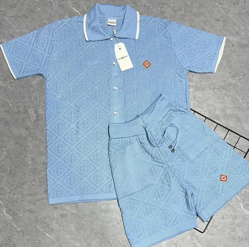 Conjunto Verão Casa Blanca Crochê Azul