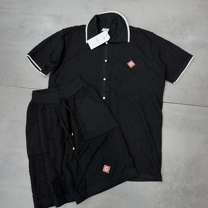 Conjunto Verão Casa Blanca Crochê Preto/Branco