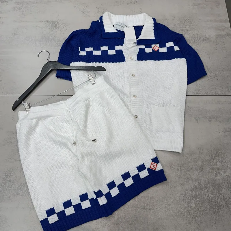 Conjunto Verão Casa Blanca Crochê Branco/Azul