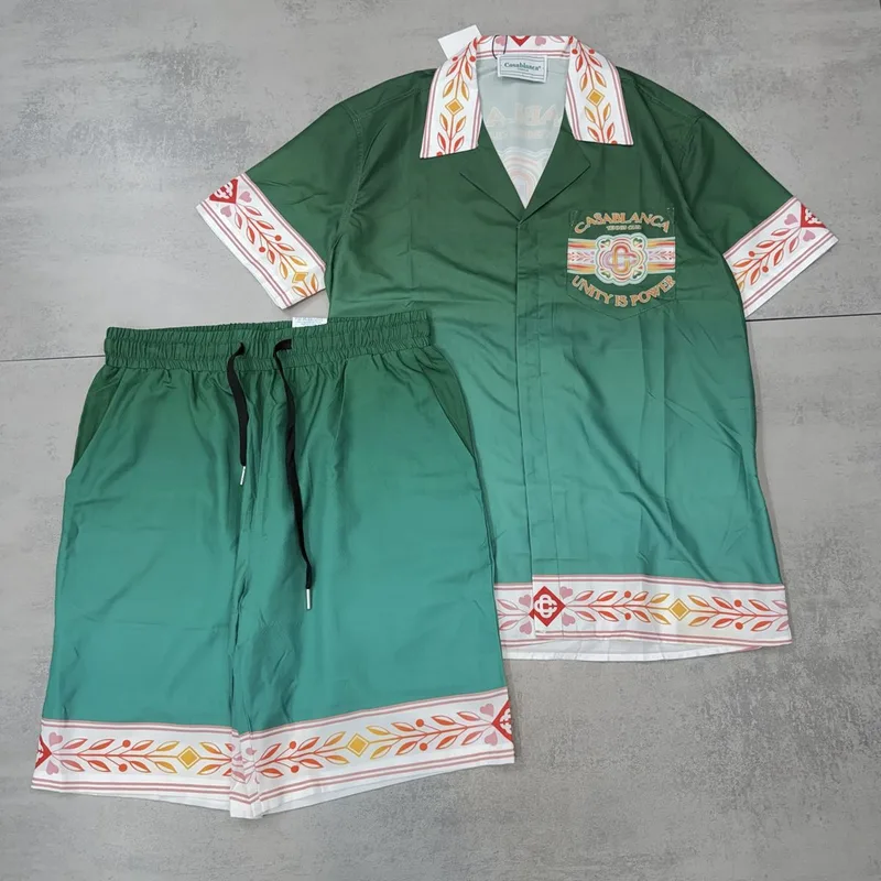 Conjunto Verão Casa Blanca Verde Estampado