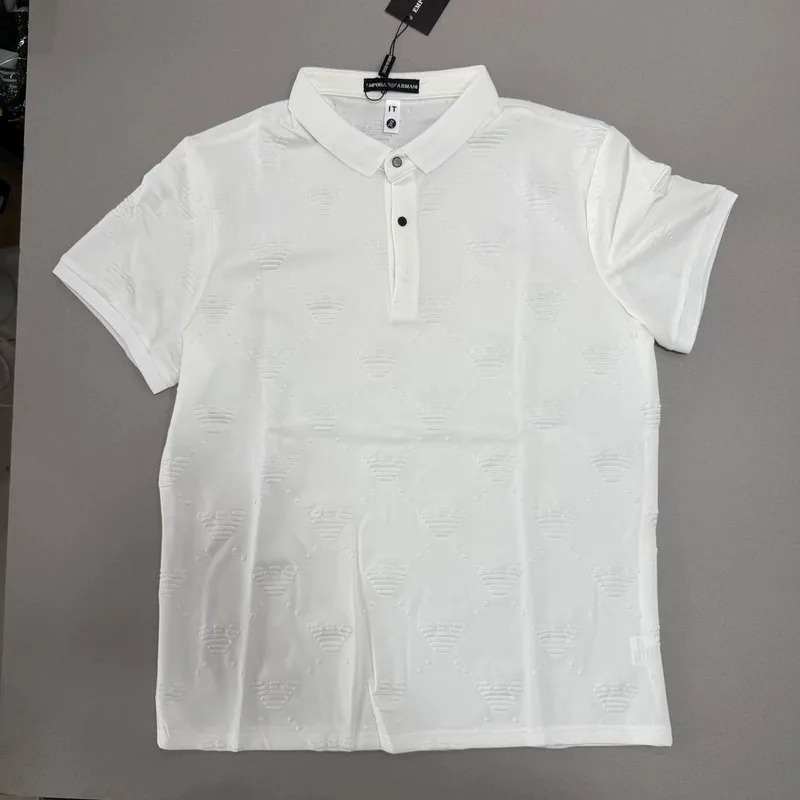 Polo Emporio Armani 71 Branca Relevo