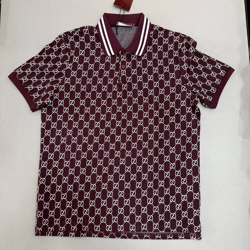 Polo Gucci 57 Vinho Monograma GG Branco