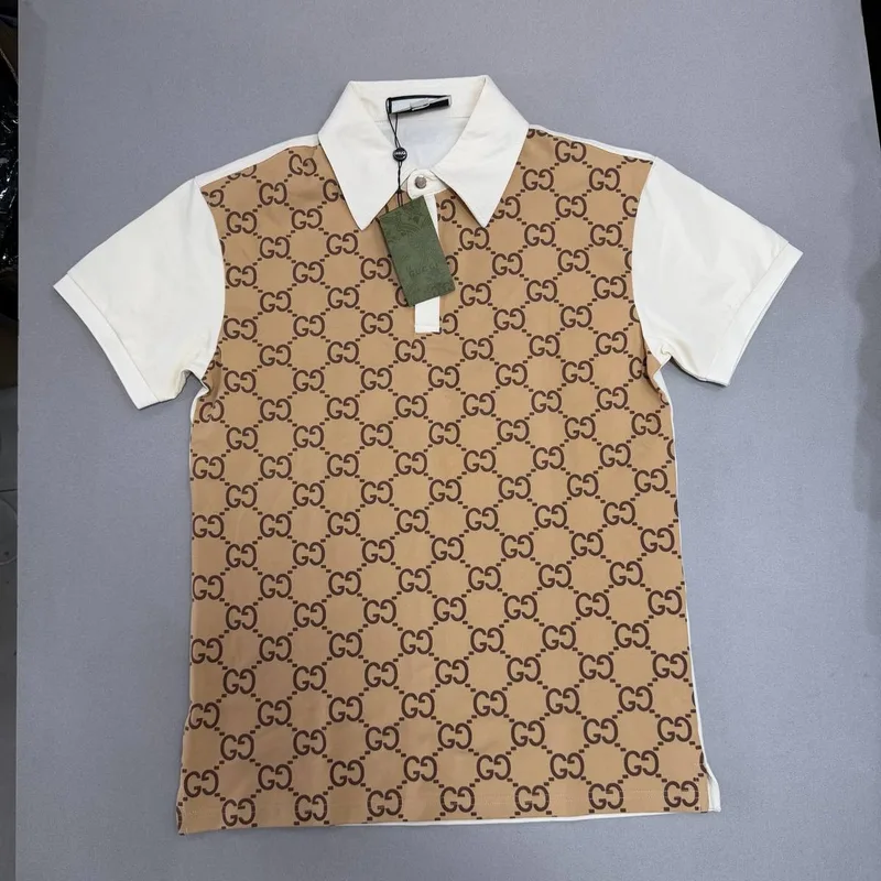Polo Gucci 23 Bege Branca Monograma GG