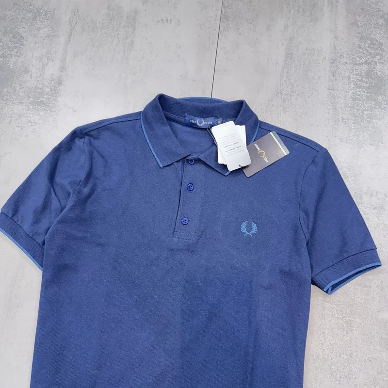 Camisa Polo Fred Perry Azul