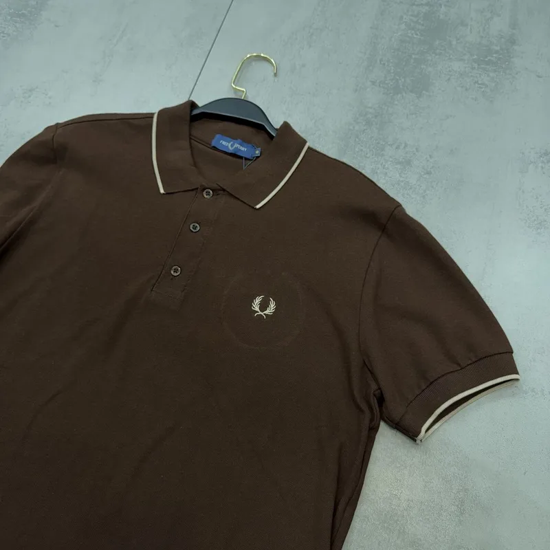 Camisa Polo Fred Perry Marrom