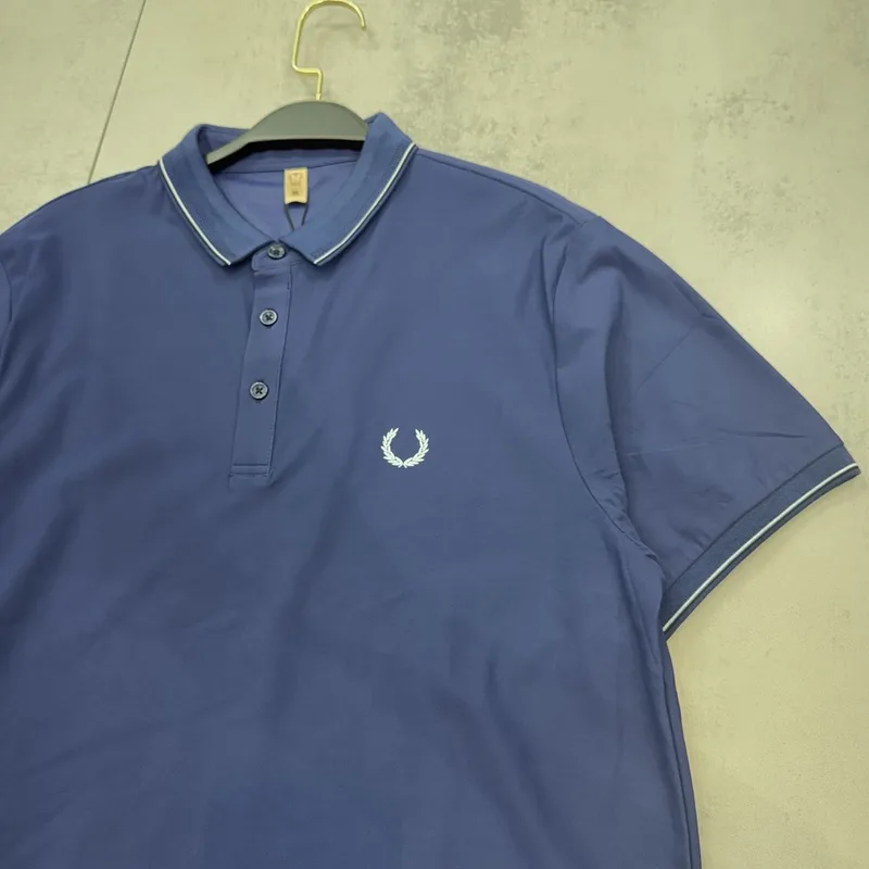 Camisa Polo Fred Perry Poliamida Azul