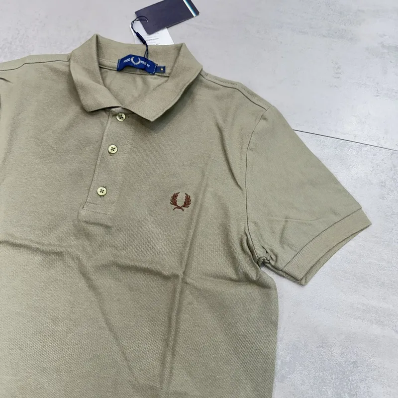 Camisa Polo Fred Perry Bege/Marrom