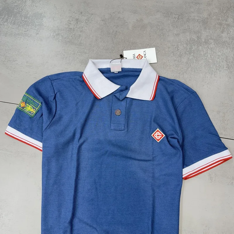 Camisa Polo Casa Blanca Azul/Branca/Vermelha