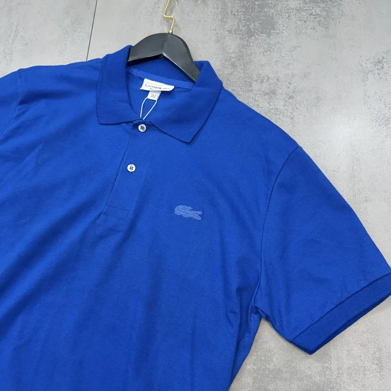 Camisa Polo Lacoste Azul Royal Lisa