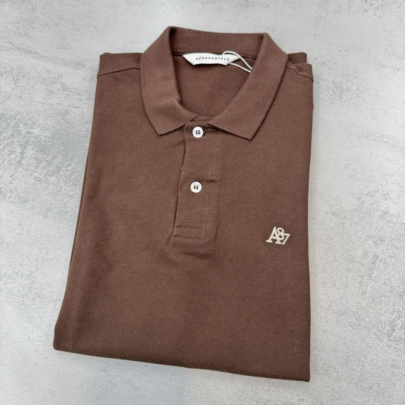 Camisa Polo Aeropostale Marrom