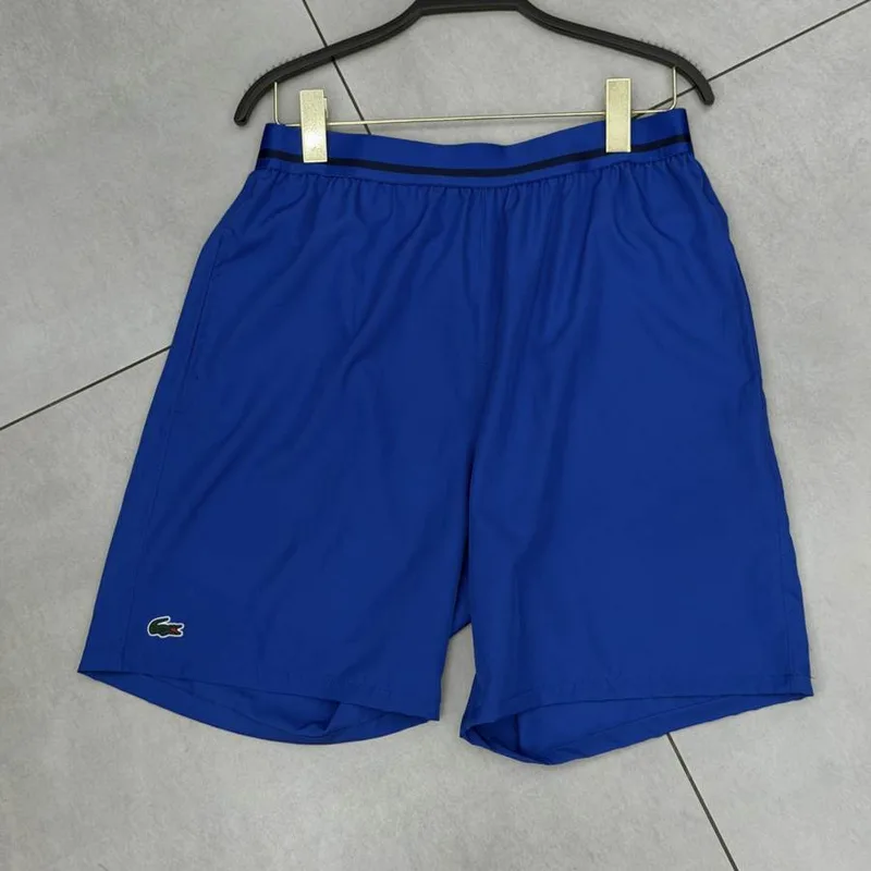 Bermuda Lacoste Azul Royal Cós Estampado