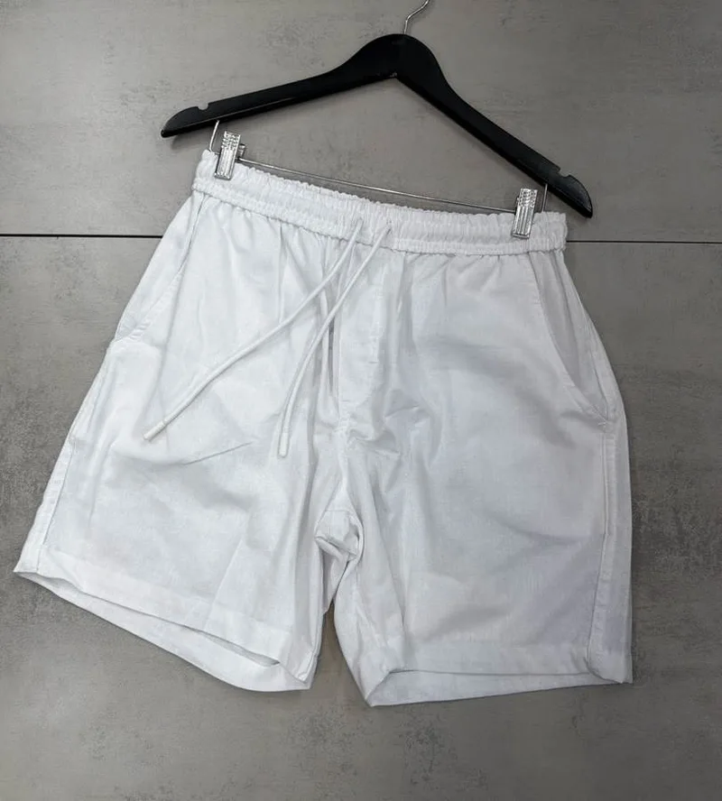 Bermuda Zara Linho Branca