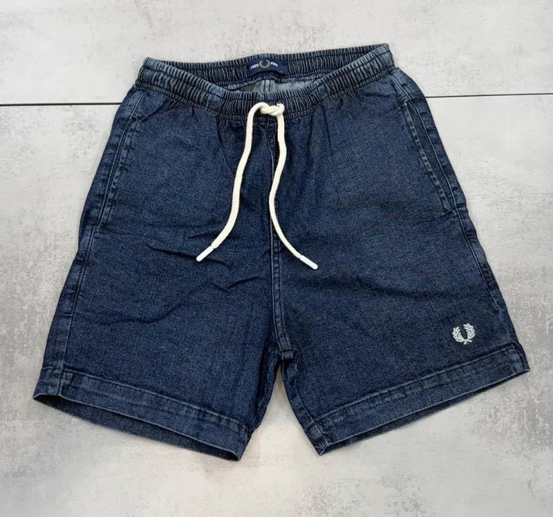 Bermuda Fred Perry Jeans Azul