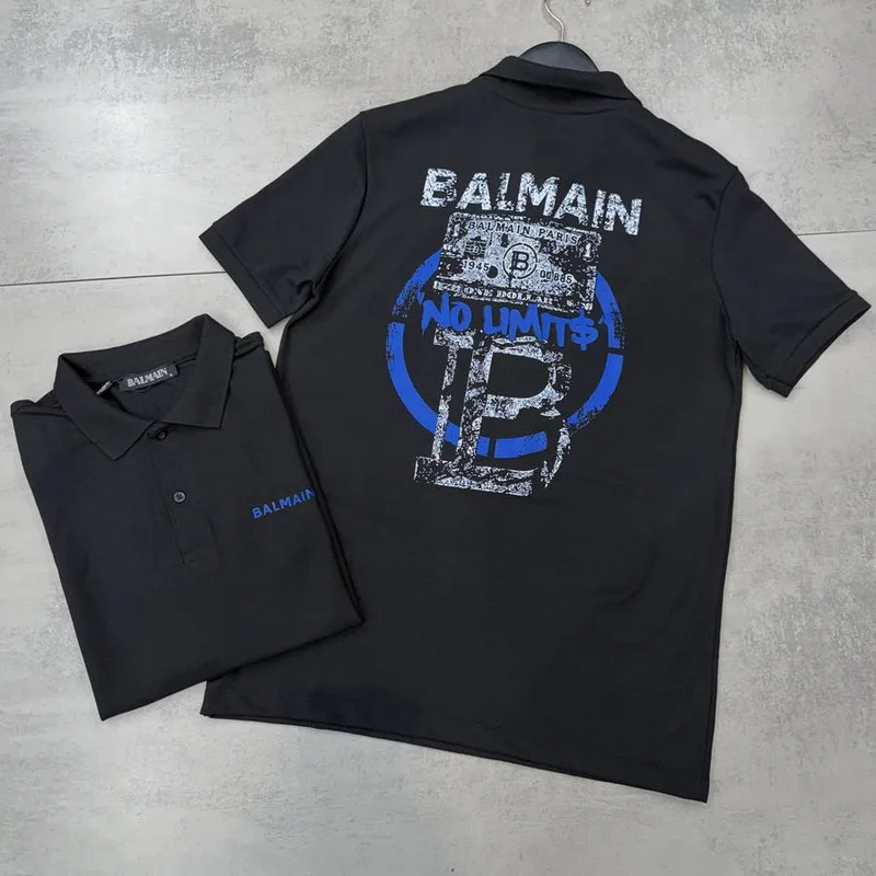 Polo Balmain Preta No Limits Azul