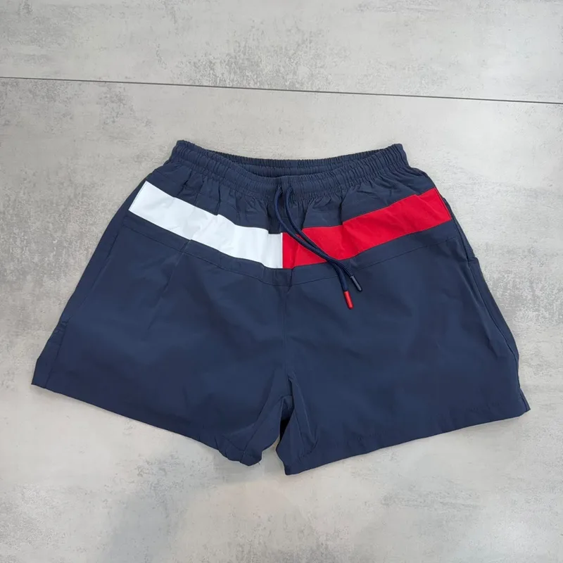 Bermuda Tommy Tricolor Azul Marinho