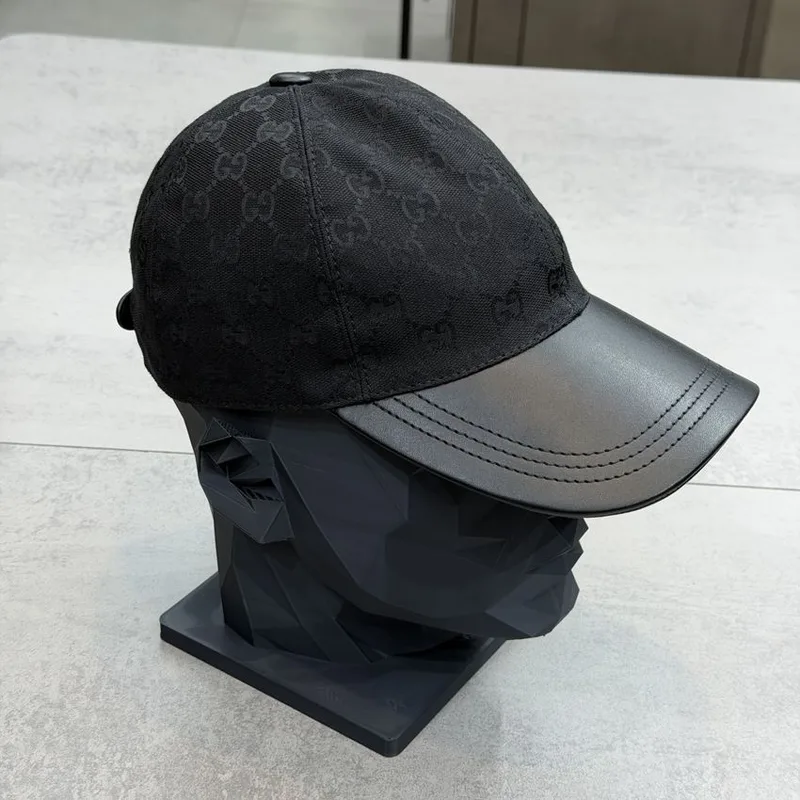 Boné Gucci Monograma Preto Aba Lisa