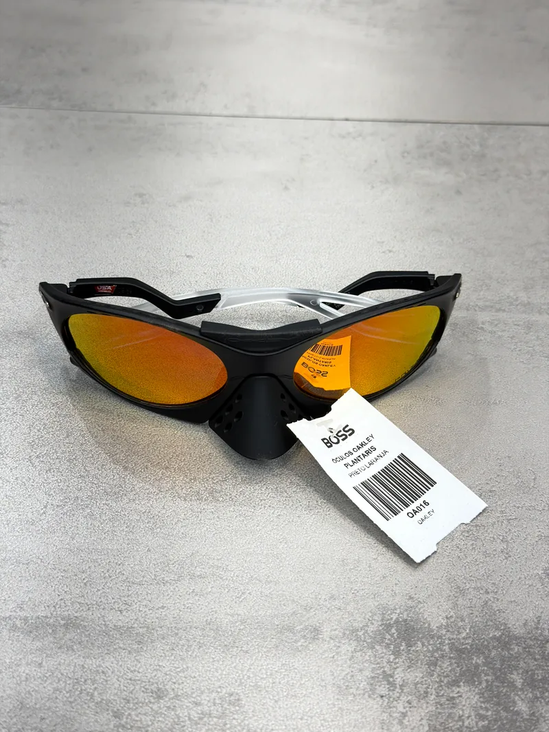 Óculos Oakley Plantaris Preto Laranja