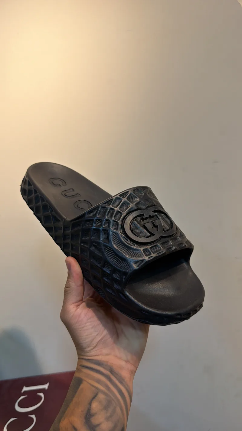 Slide Gucci Spider Preto