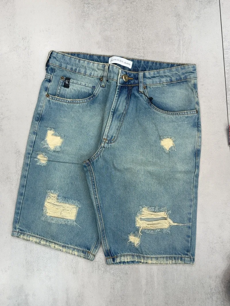 Bermuda Jeans Calvin Klein Azul