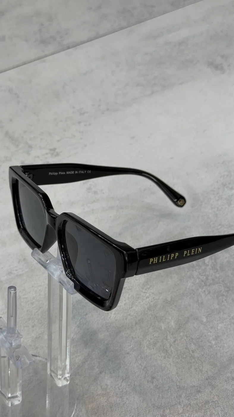 Óculos Philipp Plein Black/Black/Gold