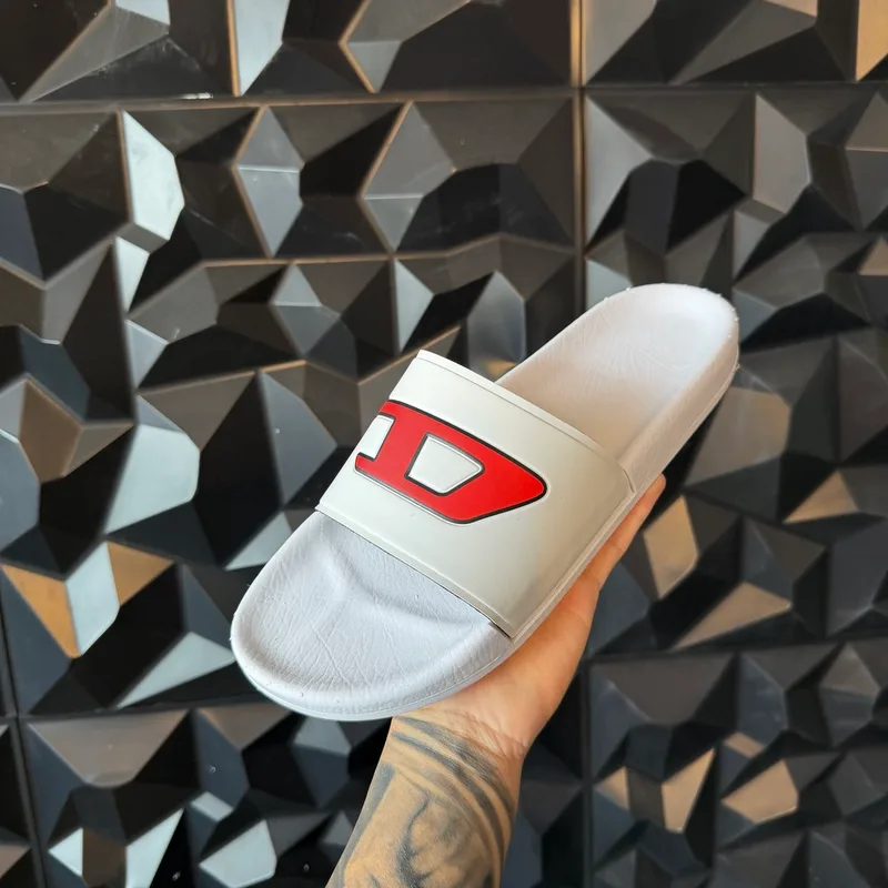 Slide Diesel Branco D Vermelho