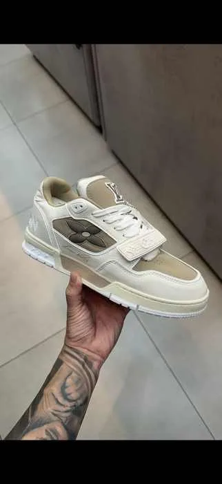 Tênis Louis Vuitton LV Trainer 3 Bege/Branco