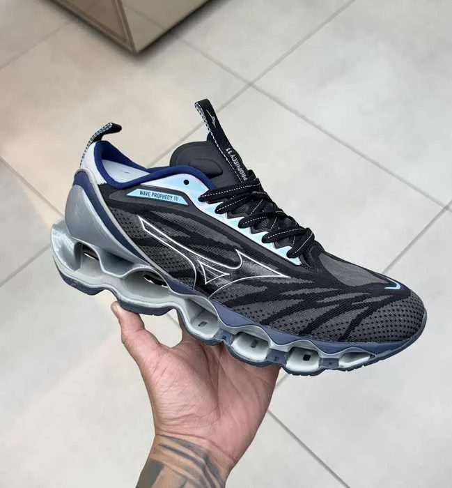 Tênis Mizuno Prophecy 11 Cinza/Azul/Preto