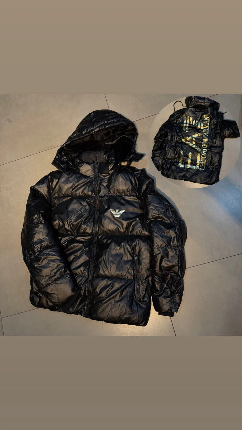 Bobojaco Armani EA7 Gold com Capuz Removível
