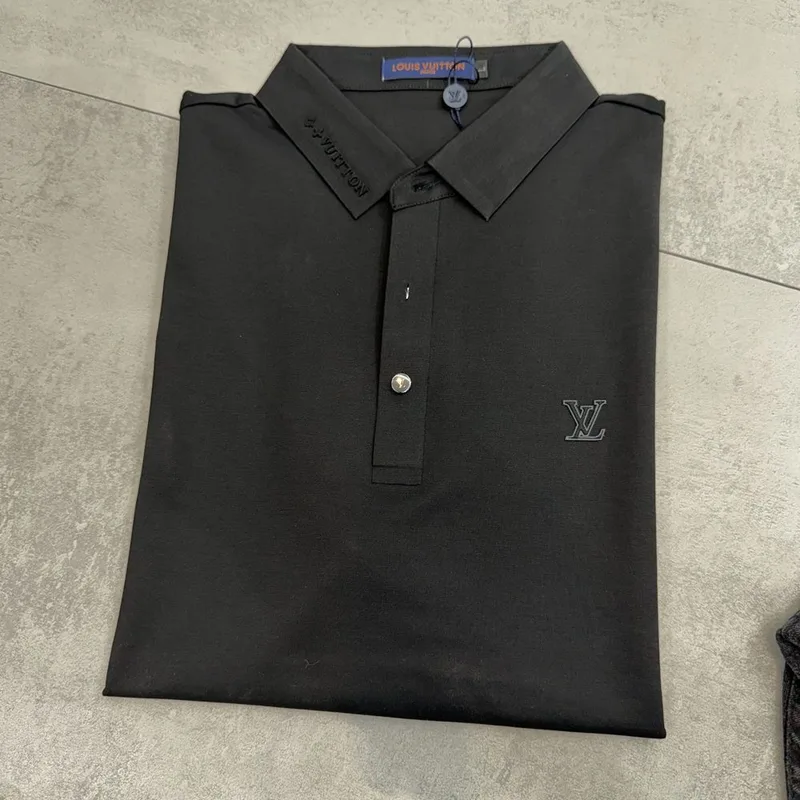 Polo Louis Vuitton LV Logo Black